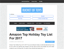 Tablet Screenshot of bucketoftoys.com